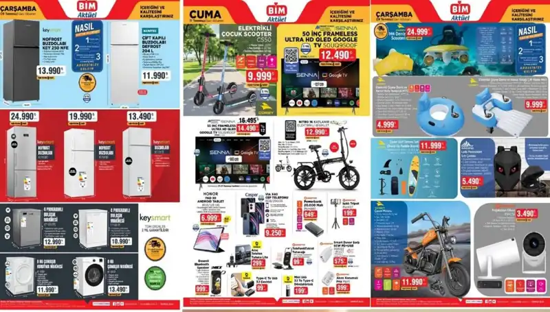 BİM’de 8-11 Temmuz Fırsatları: Elektronik ve Ev Araçları ile Sizi Bekliyor!