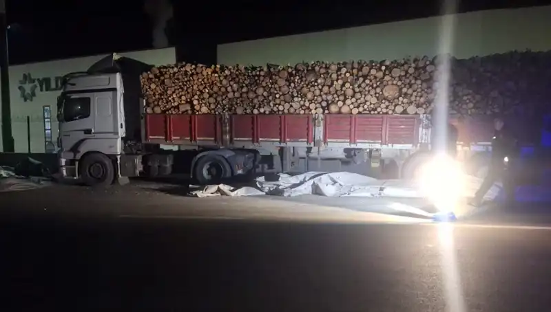 Brandayı Toplayan TIR Sürücüsüne Feci Kaza: Otomobil Çarptı