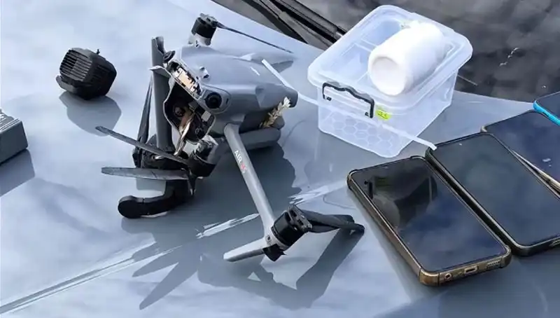 Uyuşturucu Kaçakçılığına Duran Drone, Güvenlik Güçleri Tarafından Vuruldu!