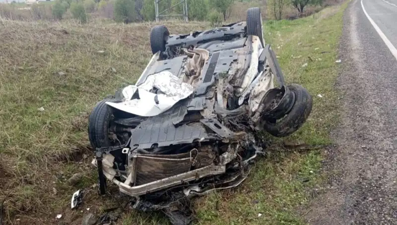 Domuz Yola Fırladı, Feci Kaza: 1 Ölü, 6 Yaralı
