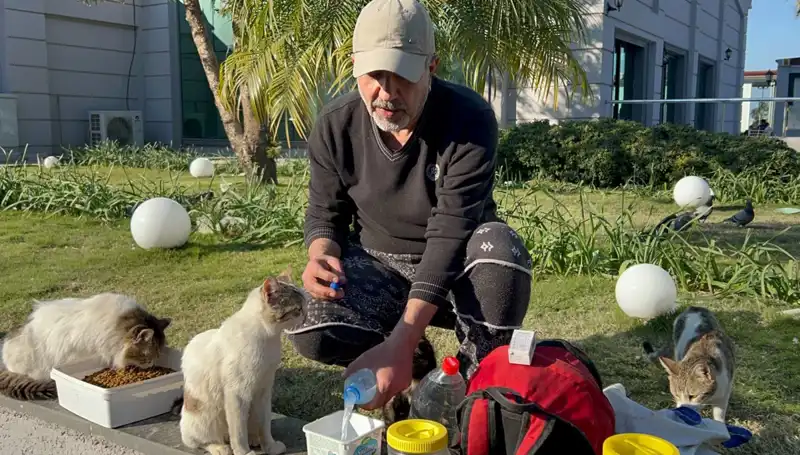 59 Yaşındaki Adamın Günde 8 Kilometre Yürüyüşü: Merhametiyle Takdir Kazanıyor