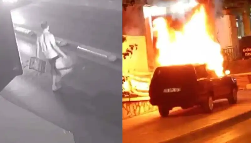 Eşinin Boşanma Teklifi üzerine Araç Yakan Adam Olayı Şok Etti!