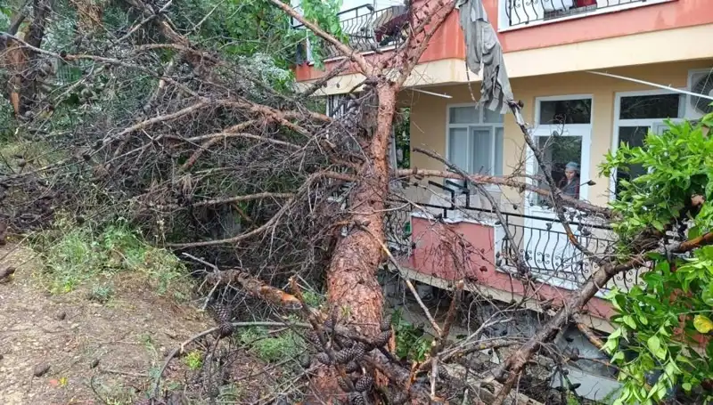 Şiddetli Yağmur, Eski Binayı Yıkmanın Eşiğine Getirdi