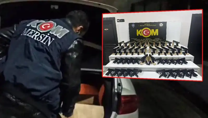 Mersin'de Şok Baskın: Otomobil Değil Silah Deposuna Dönüştürülmüş Garaj
