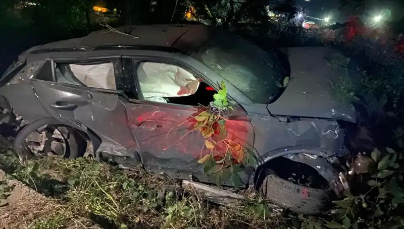 Alkollü Sürücü Takla Attı! Araç Hurda Yığınına Döndü!