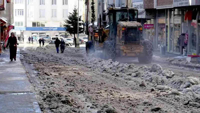 Sarıkamış'ta Kış Harikası: Kar ve Buzlar Temizleniyor