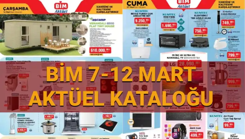 BİM'den Şaşırtan Aktüel Fırsatlar: Mini Fırından Televizyona Tek Bir Katalogda